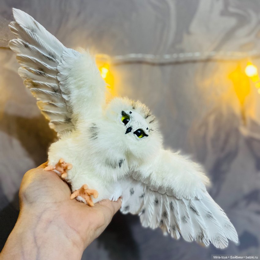 И снова Совушка — Игрушки в смешанной технике (мех и глина): Арт (фото 3)
