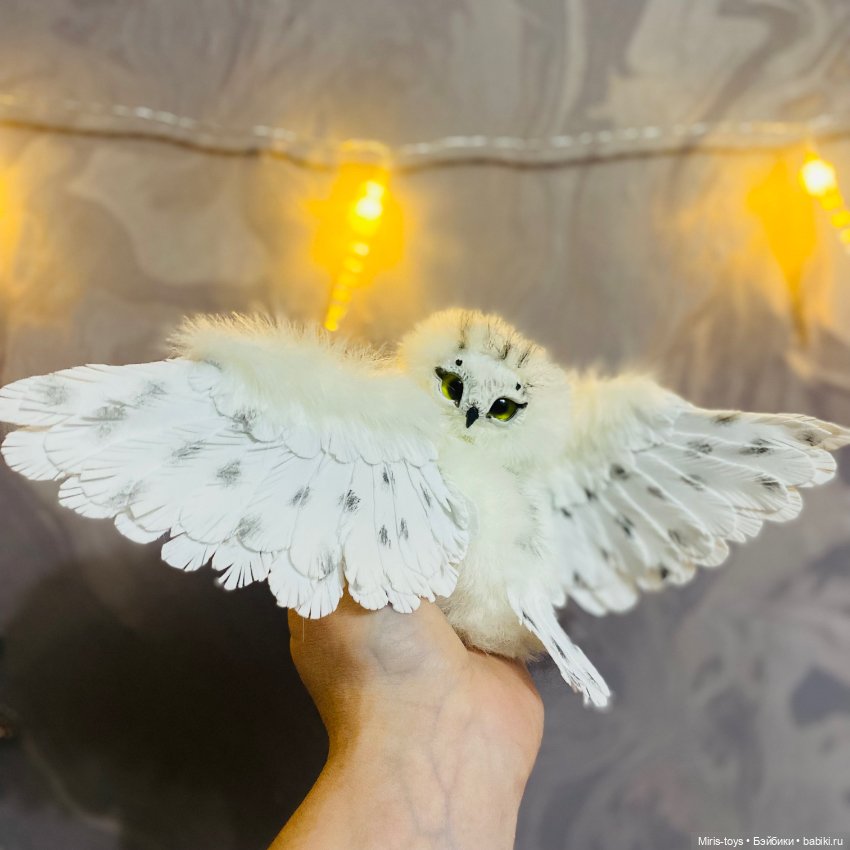 И снова Совушка — Игрушки в смешанной технике (мех и глина): Арт (фото 8)