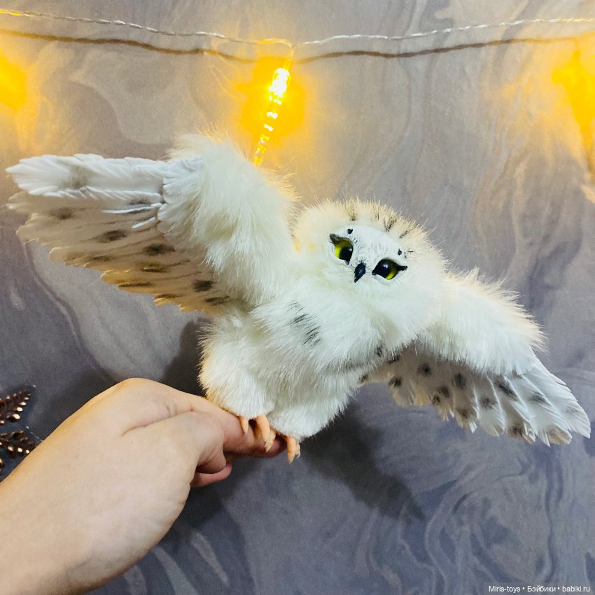 И снова Совушка — Игрушки в смешанной технике (мех и глина): Арт