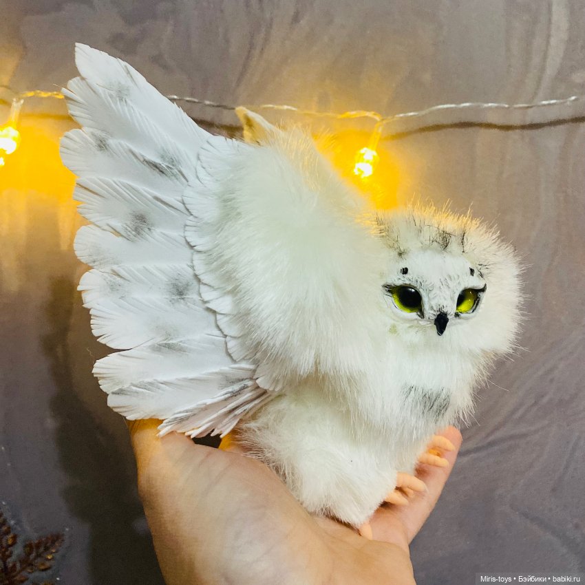 И снова Совушка — Игрушки в смешанной технике (мех и глина): Арт (фото 7)