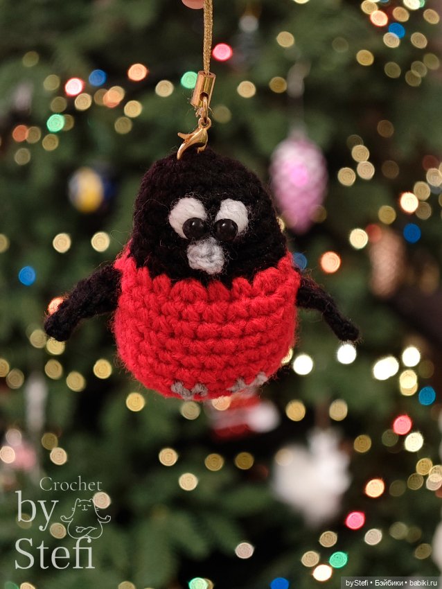 Снегирик — Вязаные игрушки и амигуруми: крючком