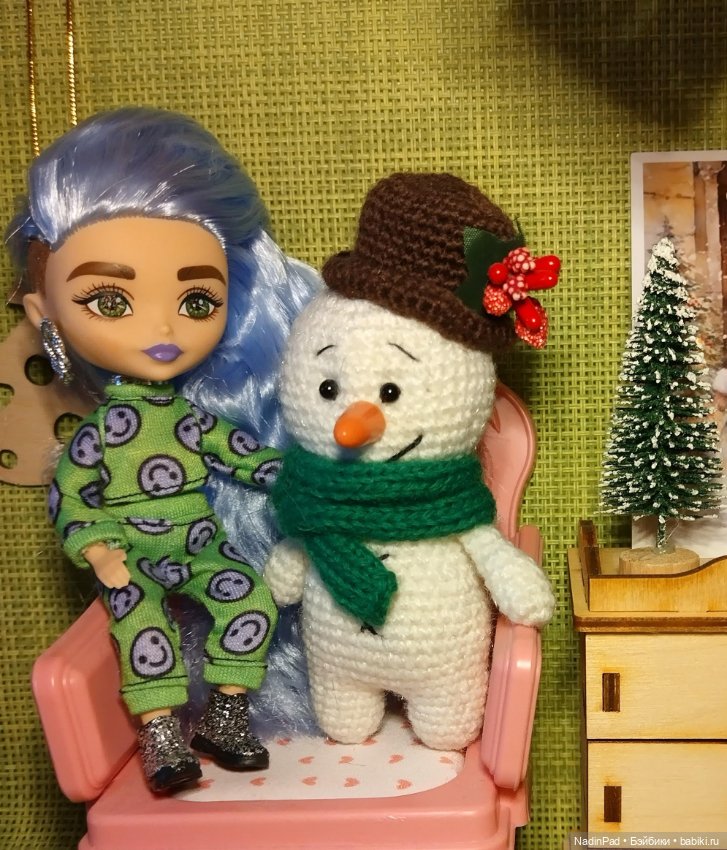 Снеговик💙⛄ — Новый год и Рождество: праздничные фото кукол (фото 4)