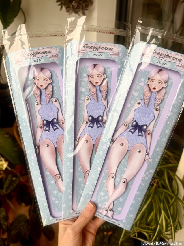 Авторская бумажная кукла «Снегурочка» (фото 7)