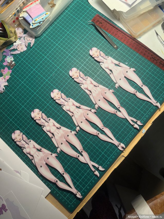 Авторская бумажная кукла «Снегурочка» (фото 2)