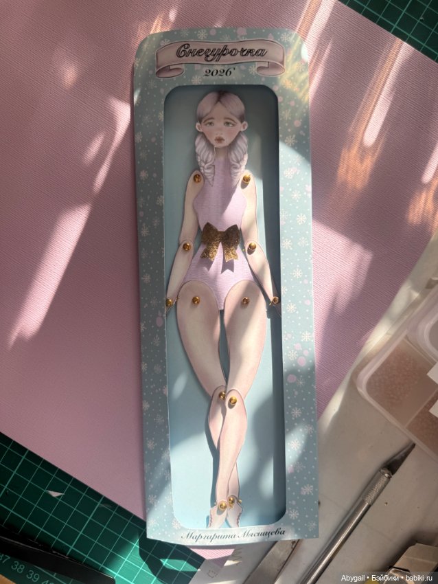 Авторская бумажная кукла «Снегурочка» (фото 4)