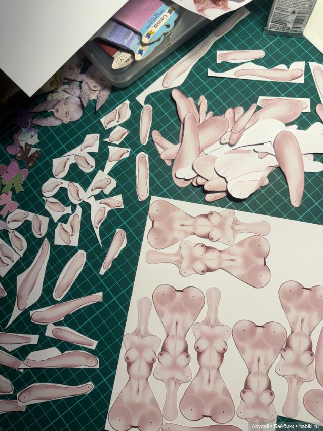 Авторская бумажная кукла «Снегурочка»