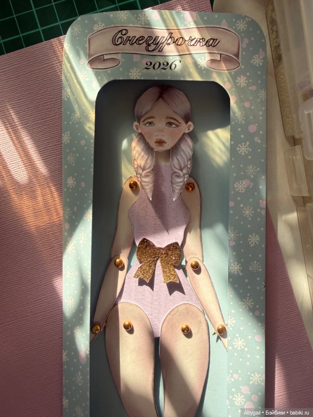 Авторская бумажная кукла «Снегурочка» (фото 5)