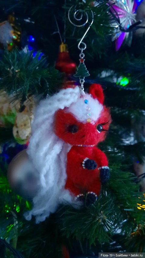 Ёлочные пушистики — Вязаные игрушки и амигуруми: крючком (фото 6)