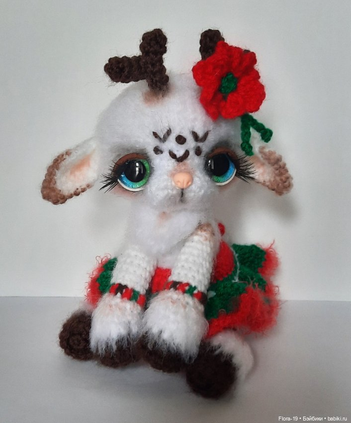 Оленёнок девочка — Вязаные игрушки и амигуруми: крючком