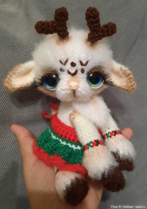 Оленёнок девочка — Вязаные игрушки и амигуруми: крючком (фото 4)
