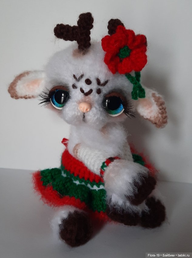 Оленёнок девочка — Вязаные игрушки и амигуруми: крючком (фото 2)