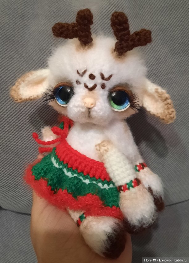 Оленёнок девочка — Вязаные игрушки и амигуруми: крючком (фото 5)