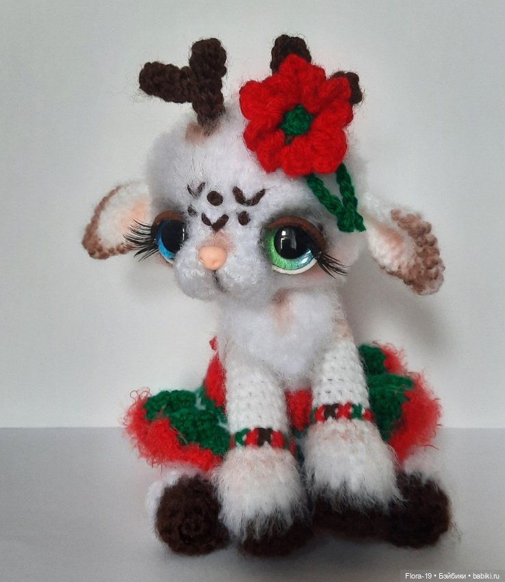 Оленёнок девочка — Вязаные игрушки и амигуруми: крючком (фото 3)