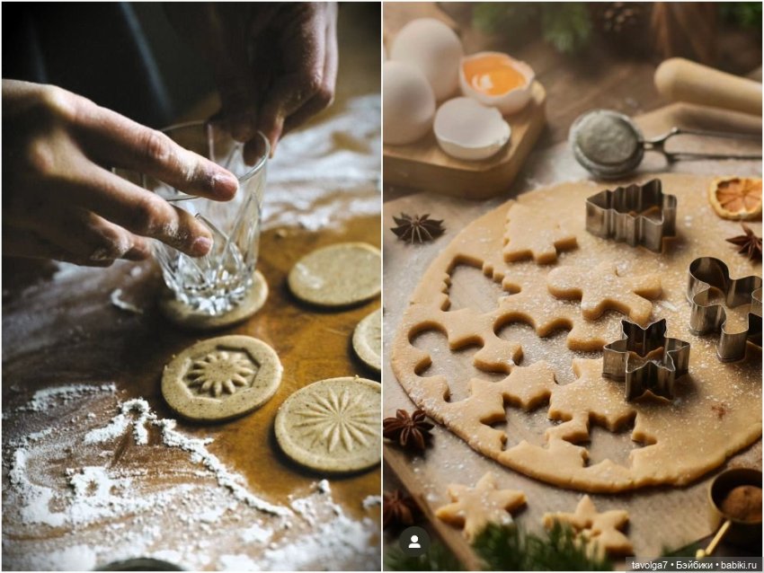 Новогодние печенья и зефир