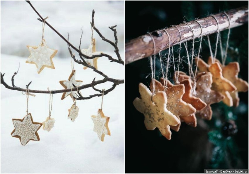 Новогодние печенья и зефир (фото 9)