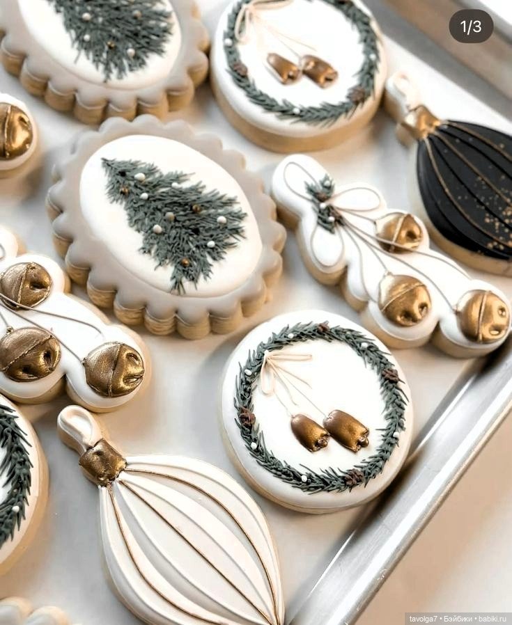 Новогодние печенья и зефир