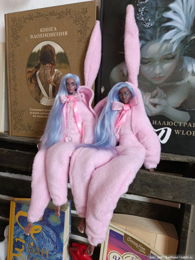 Трое в розовом — Авторские текстильные куклы: Вальдорфские