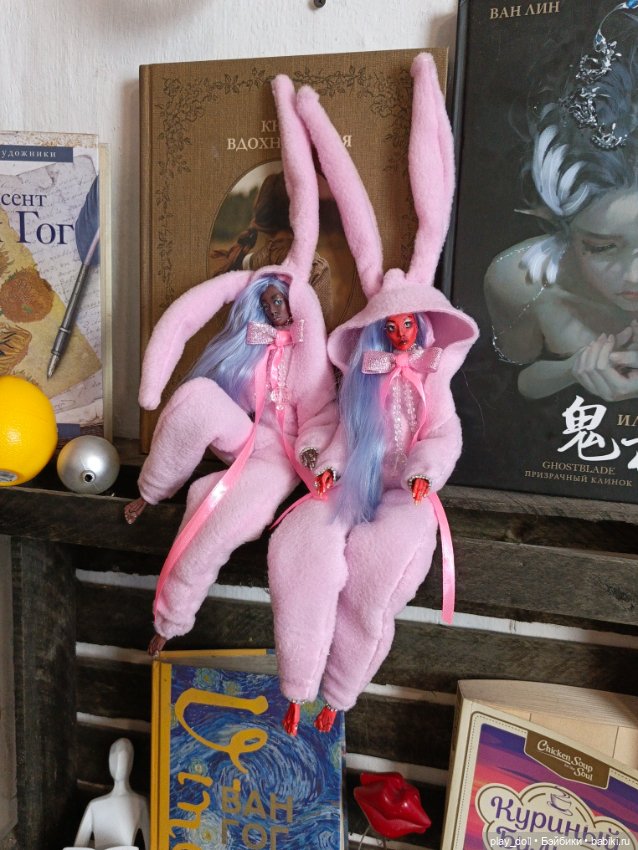 Трое в розовом — Авторские текстильные куклы: Вальдорфские