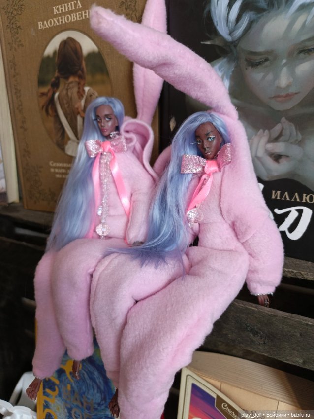 Трое в розовом — Авторские текстильные куклы: Вальдорфские