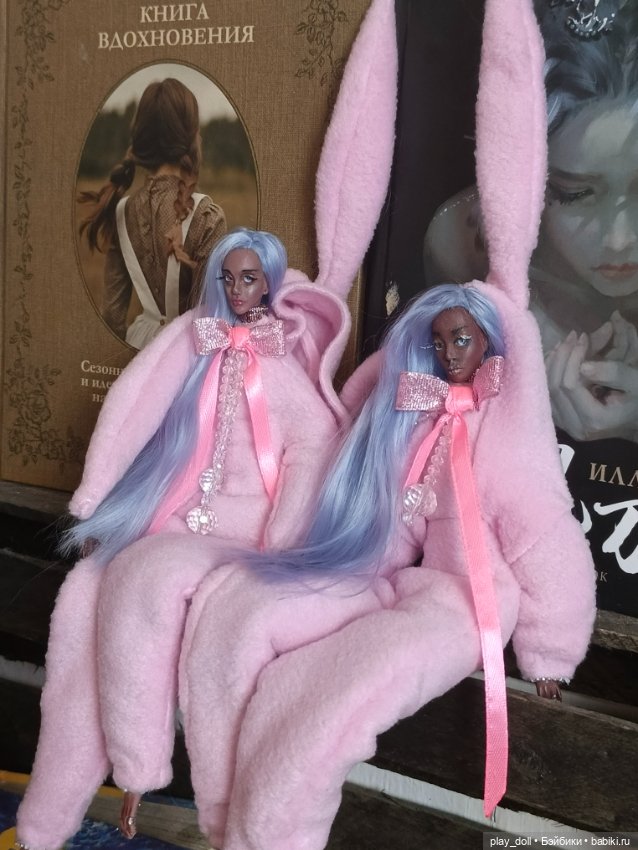 Трое в розовом — Авторские текстильные куклы: Вальдорфские