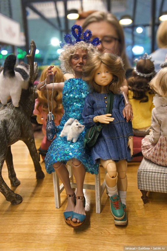 Новогодняя встреча хранителей авторских шарнирных кукол на Тишинке. 2025г (фото 7)