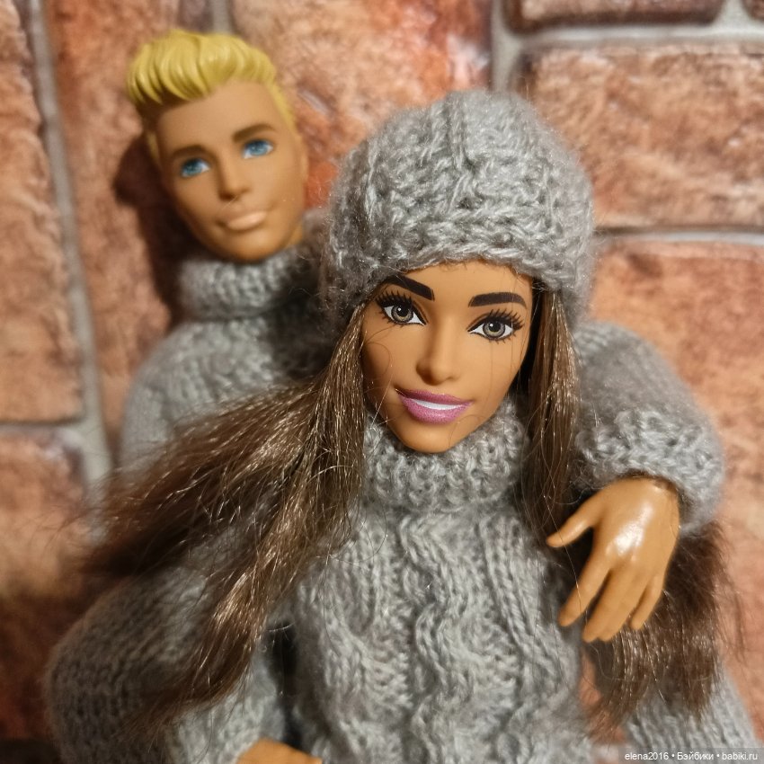 Уютный, теплый , зимний гардероб для кукол (фото 10)