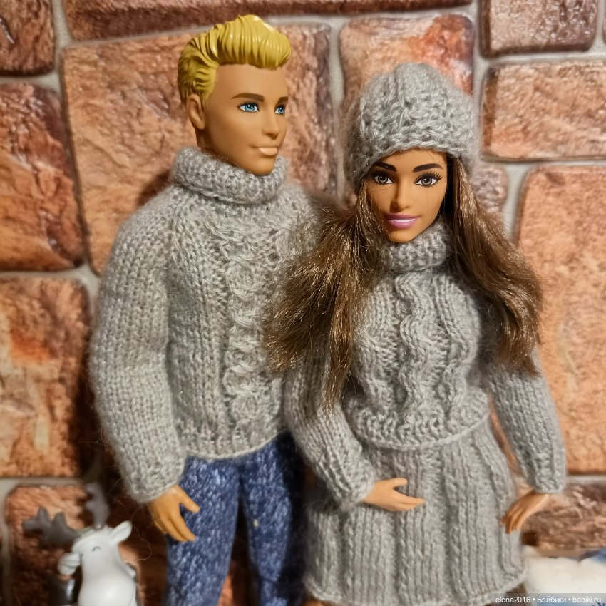 Уютный, теплый , зимний гардероб для кукол (фото 2)