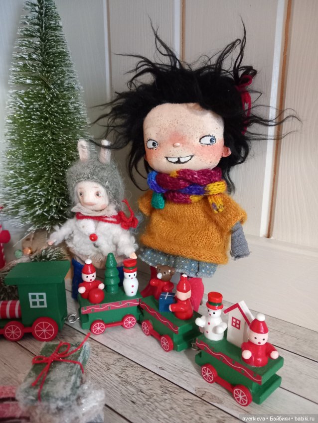 Про зайца — Текстильные игрушки и примитивы: кофейные (фото 8)