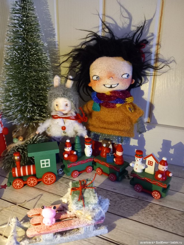 Про зайца — Текстильные игрушки и примитивы: кофейные (фото 7)