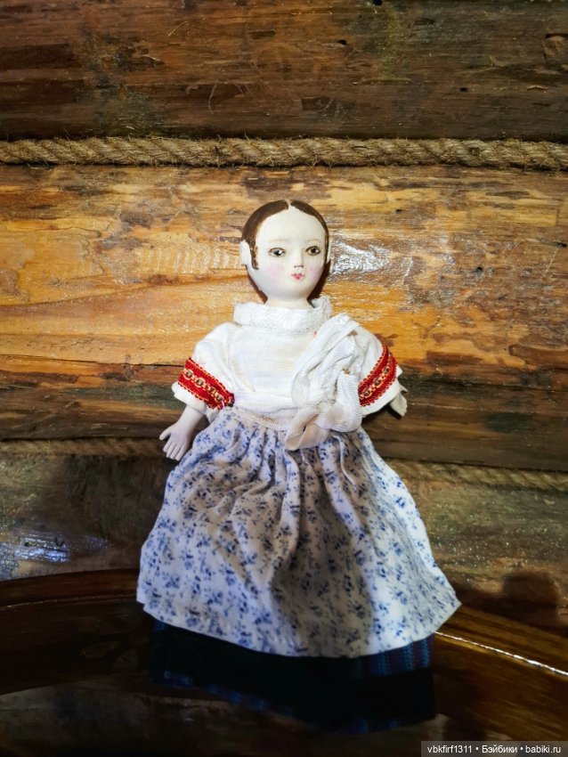 Изаннка,куколка по мотивам старинных кукол (фото 7)