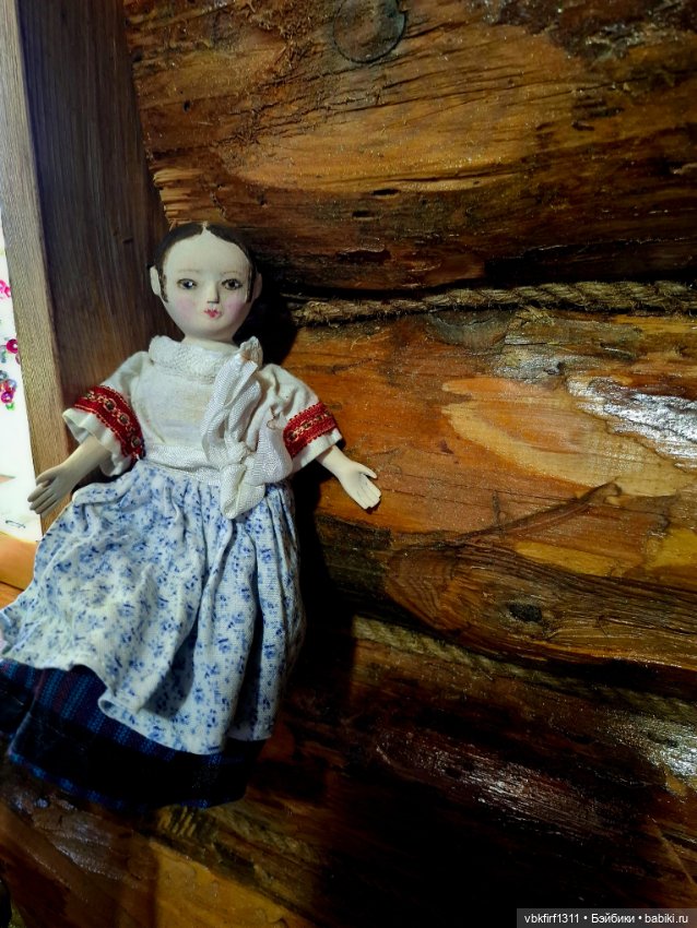 Изаннка,куколка по мотивам старинных кукол (фото 3)