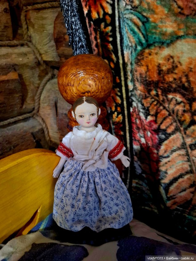 Изаннка,куколка по мотивам старинных кукол (фото 9)