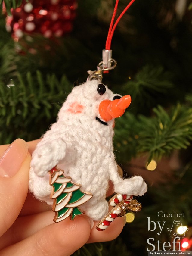 Снежный Муфик — Вязаные игрушки и амигуруми: крючком (фото 8)