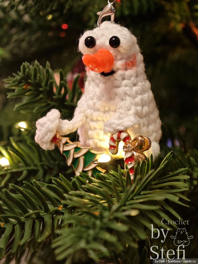 Снежный Муфик — Вязаные игрушки и амигуруми: крючком