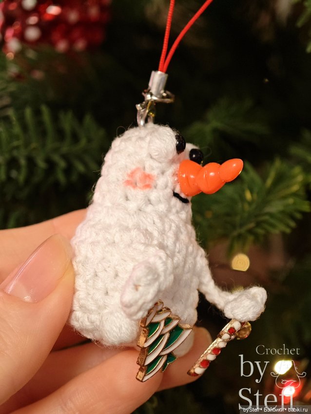Снежный Муфик — Вязаные игрушки и амигуруми: крючком (фото 9)