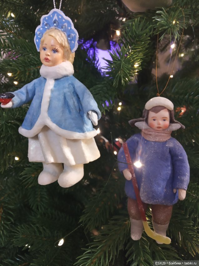 30 декабря - День ёлочных игрушек. Моя ватная коллекция