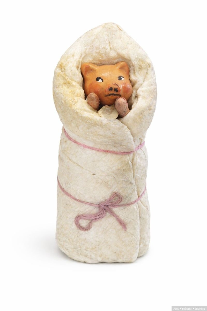 Ватные ёлочные игрушки-пеленашки (фото 7)