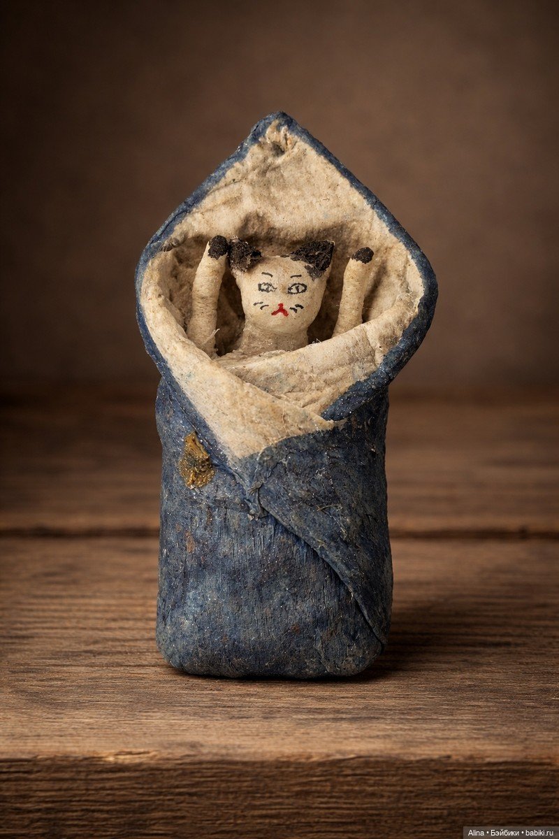 Ватные ёлочные игрушки-пеленашки (фото 6)