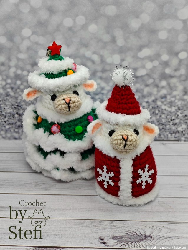 Овечка в костюме Деда Мороза (фото 3)