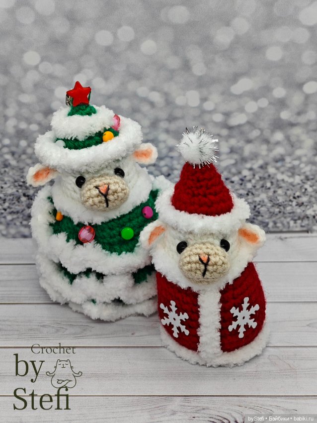 Овечка в костюме Деда Мороза (фото 4)