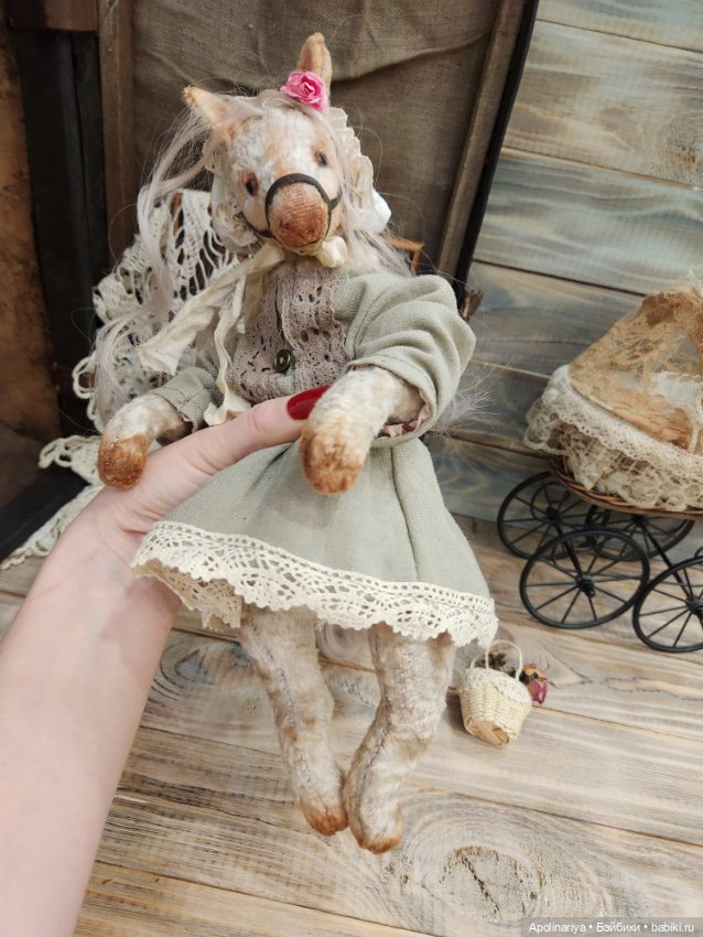 Rose лошадка-тедди — Авторские мишки Тедди и друзья: фото