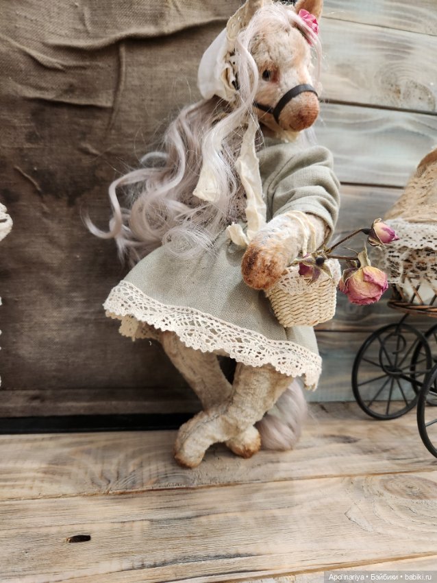 Rose лошадка-тедди — Авторские мишки Тедди и друзья: фото (фото 6)