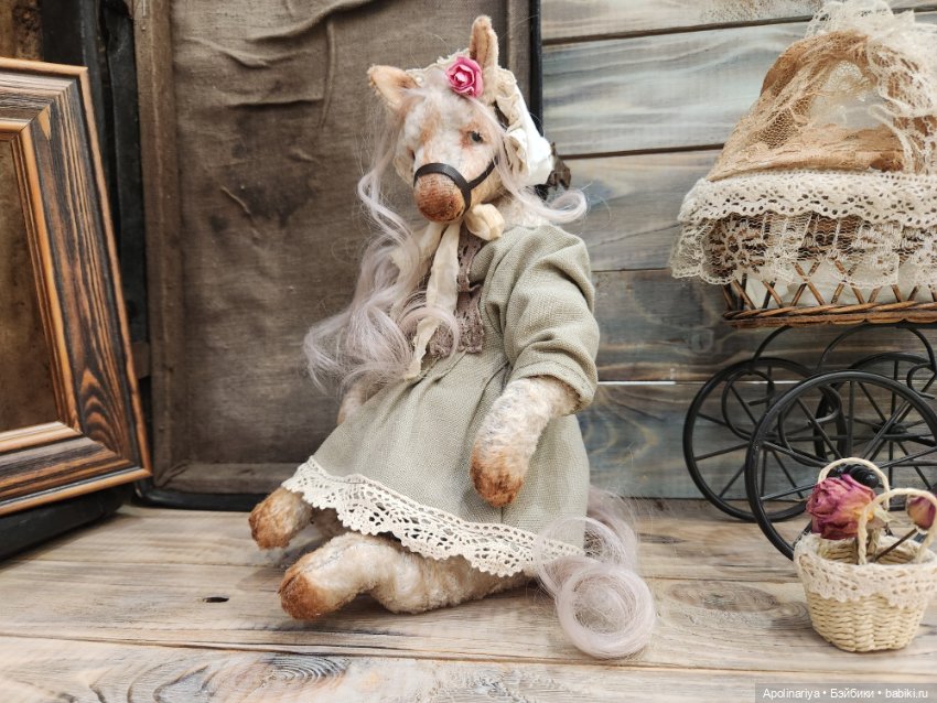 Rose лошадка-тедди — Авторские мишки Тедди и друзья: фото