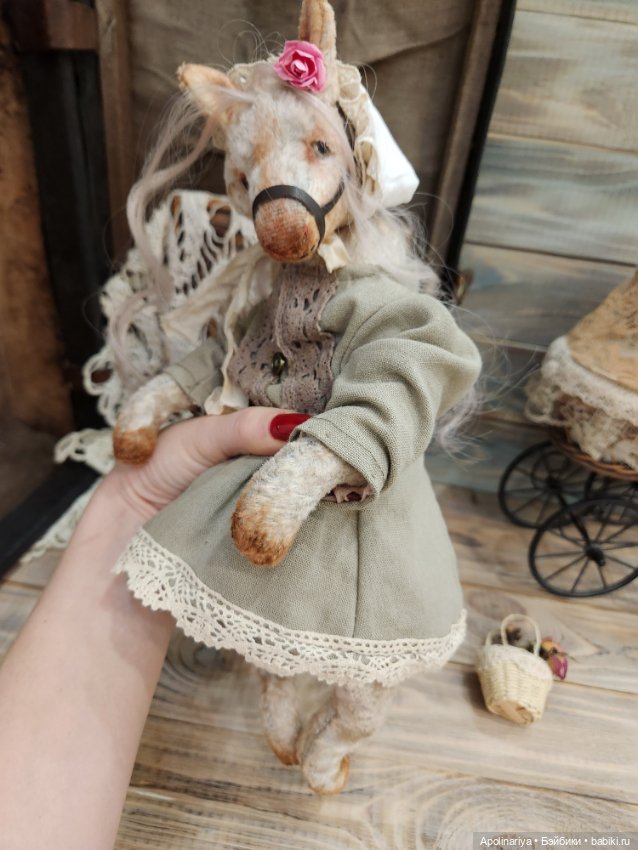 Rose лошадка-тедди — Авторские мишки Тедди и друзья: фото (фото 10)