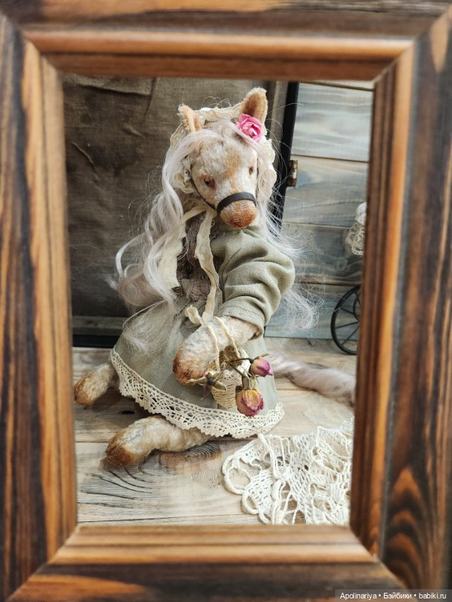 Rose лошадка-тедди — Авторские мишки Тедди и друзья: фото (фото 9)