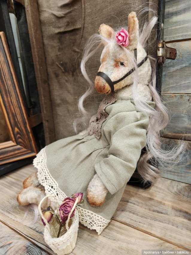 Rose лошадка-тедди — Авторские мишки Тедди и друзья: фото