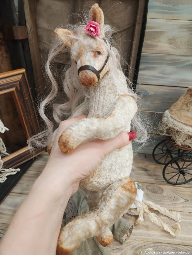 Rose лошадка-тедди — Авторские мишки Тедди и друзья: фото