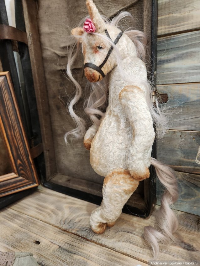 Rose лошадка-тедди — Авторские мишки Тедди и друзья: фото