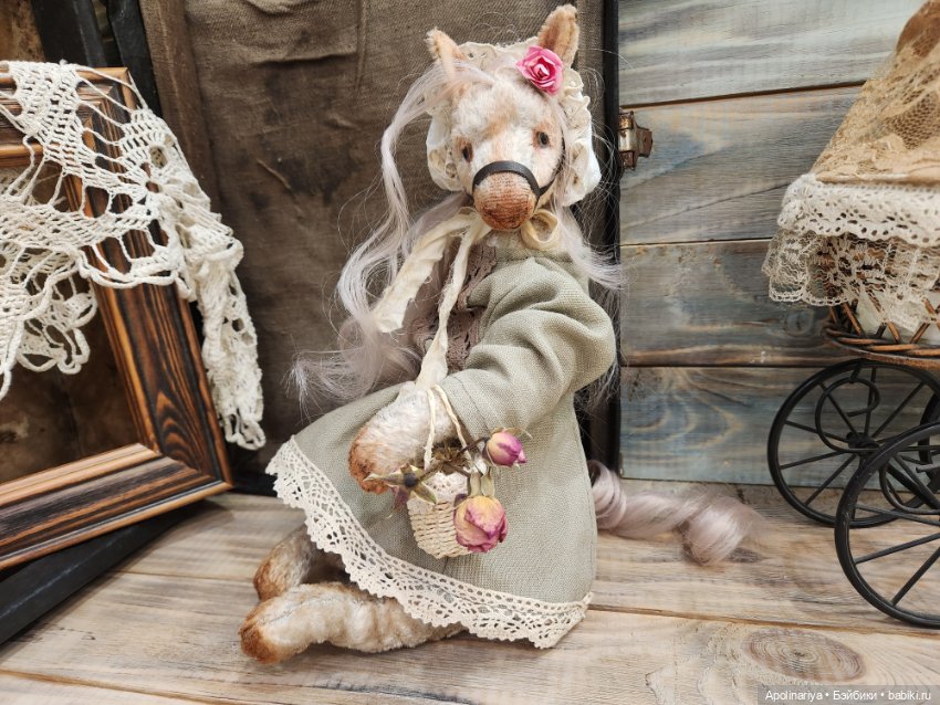 Rose лошадка-тедди — Авторские мишки Тедди и друзья: фото