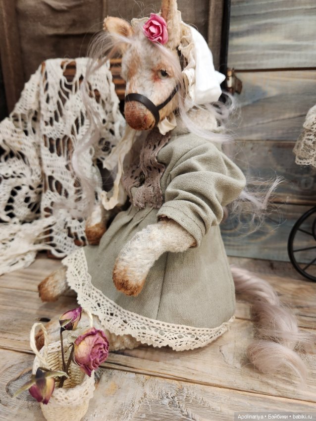 Rose лошадка-тедди — Авторские мишки Тедди и друзья: фото